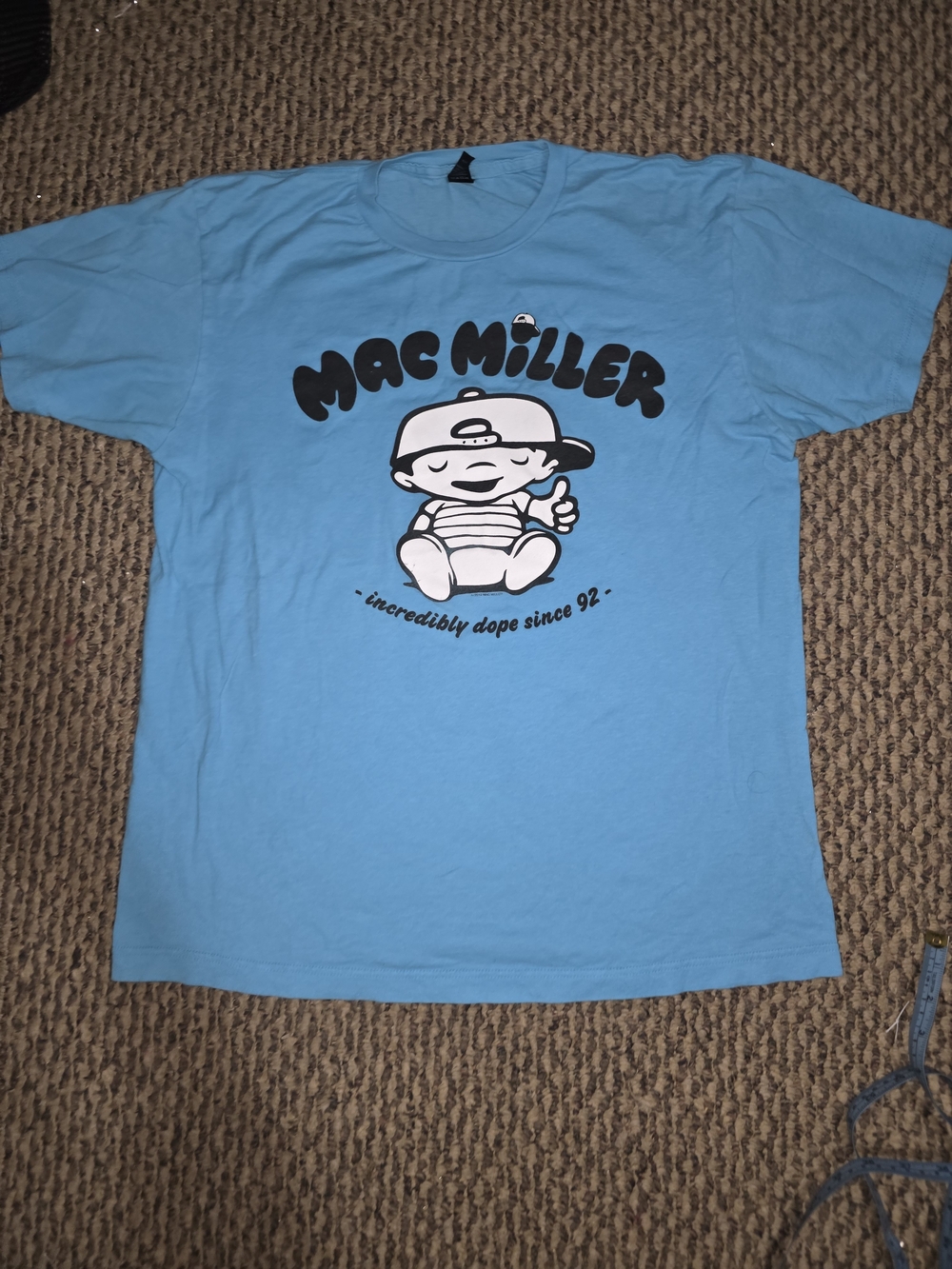 Tultex Kids Mac Miller Graphic Tee in Light Blue
